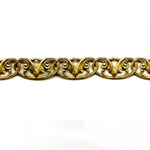 6&quot; Brass Banding - Scroll Arched Metal Strip Gallery Wire