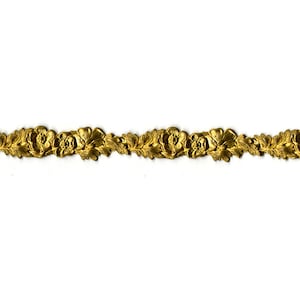 6&quot; Brass Banding - Floral with Leaves Metal Banding 3/8&quot; 533