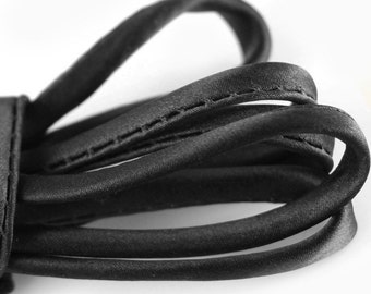 3 yds 1/4" Silk Cord Black Silk Satin Cord Silk Charmeuse