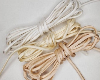 Corde en soie de 3 yds 1/4" CHOISISSEZ : cordon en soie blanc optique, blanc cassé, ivoire ou champagne - cordon en charmeuse de soie