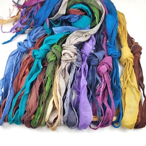 Silk Necklace Cord Silk String, Fairy Ribbon and Silk Ribbon