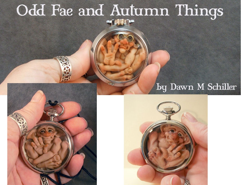 Empty Pocket Watch Case Silvertone Etsy