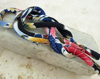 Japanese Chirimen Cording - Necklace or Bracelet Cord Kimono Fabric 813C