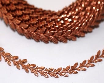 6" Copper Banding - Leaf Metal Strip Gallery Wire 720