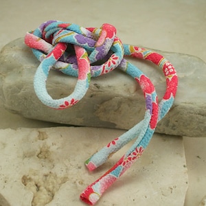 Japanese Chirimen Cording - Necklace or Bracelet Cord Kimono Fabric 811B