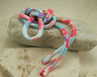Japanese Chirimen Cording - Necklace or Bracelet Cord Kimono Fabric 811B
