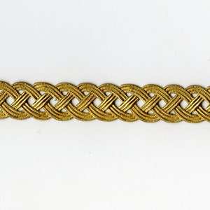 6" Brass Banding - Braid Brass Metal Strip - Gallery Wire - Lamp Repair