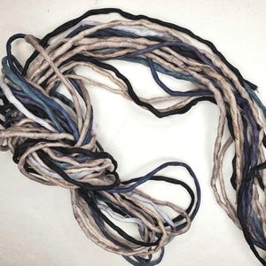2mm Silk String/Cord Neutrals Hand Dyed Colors