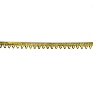 6&quot; Brass Banding - Small Brass Metal Strip Gallery Wire