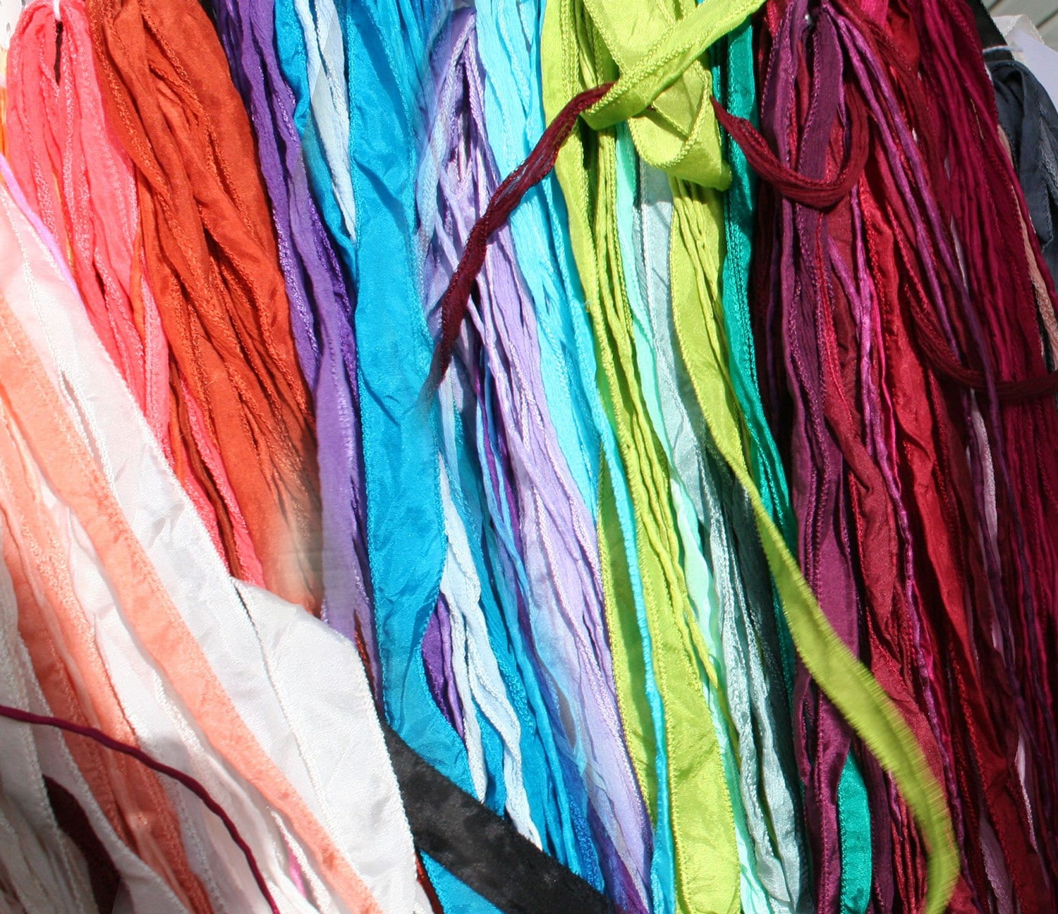 10 Pcs Fairy Ribbons Pick Any Colors Silk Jewelry Cords Hand - Etsy