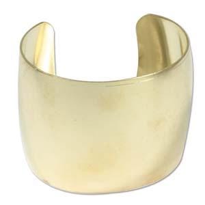 2&quot; Domed Bracelet Cuff Blank Raw Brass - Waiting for your additions and creations