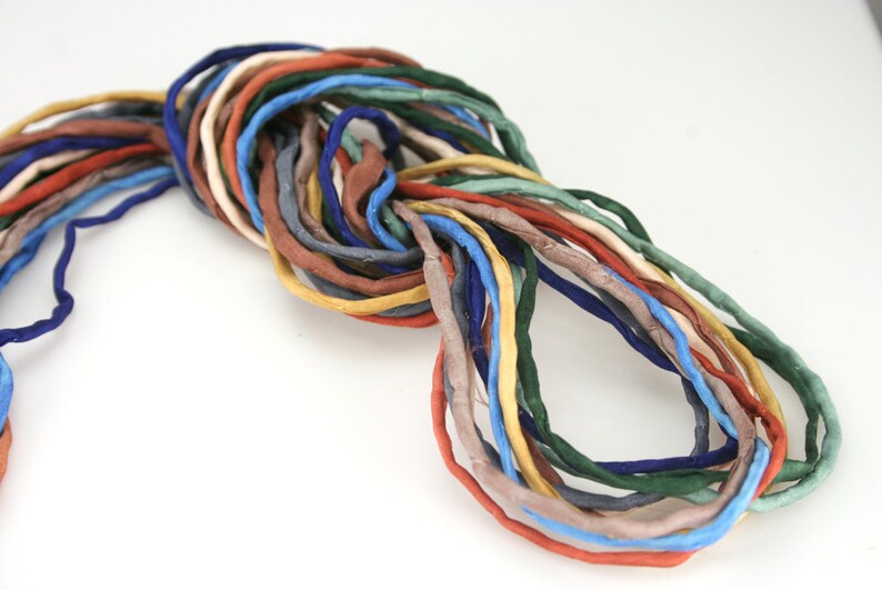 Silk Strings for Jewelry Making 10 Ea 2mm Silk Strings Etsy