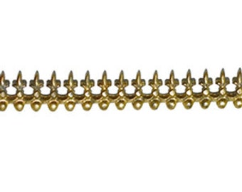 12&quot; Brass Banding - Fleur de Lis Metal Strip Gallery Wire 1023H