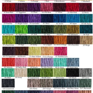 5 ea Silk Strings Hand Dyed Necklace Cord 2mm Silk Strings Pick Your Colors