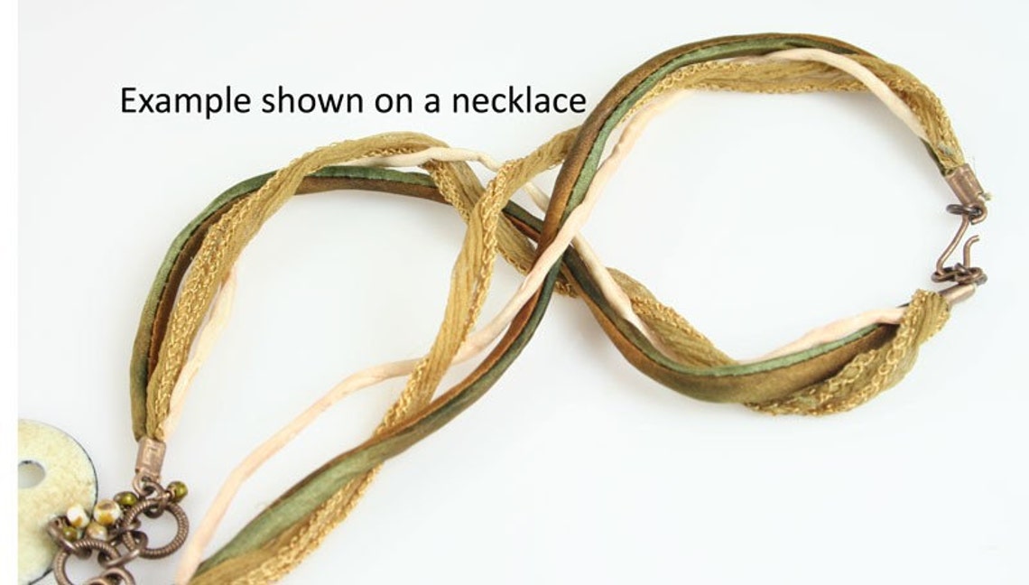 Silk Strings for Jewelry Making 10 Ea 2mm Silk Strings Earths Etsy