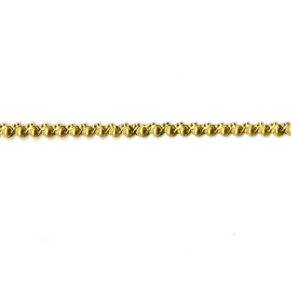 6" Brass Banding - Tiny Beaded Edge Brass Metal Banding 23