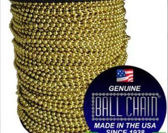 Ball Chain 3 feet Brass Size 3