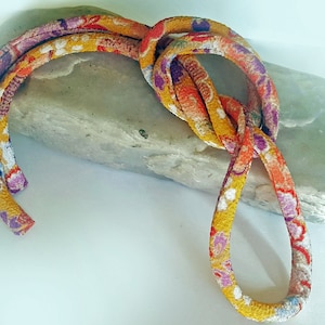 Japanese Chirimen Cording - Necklace or Bracelet Cord Kimono Fabric 819A