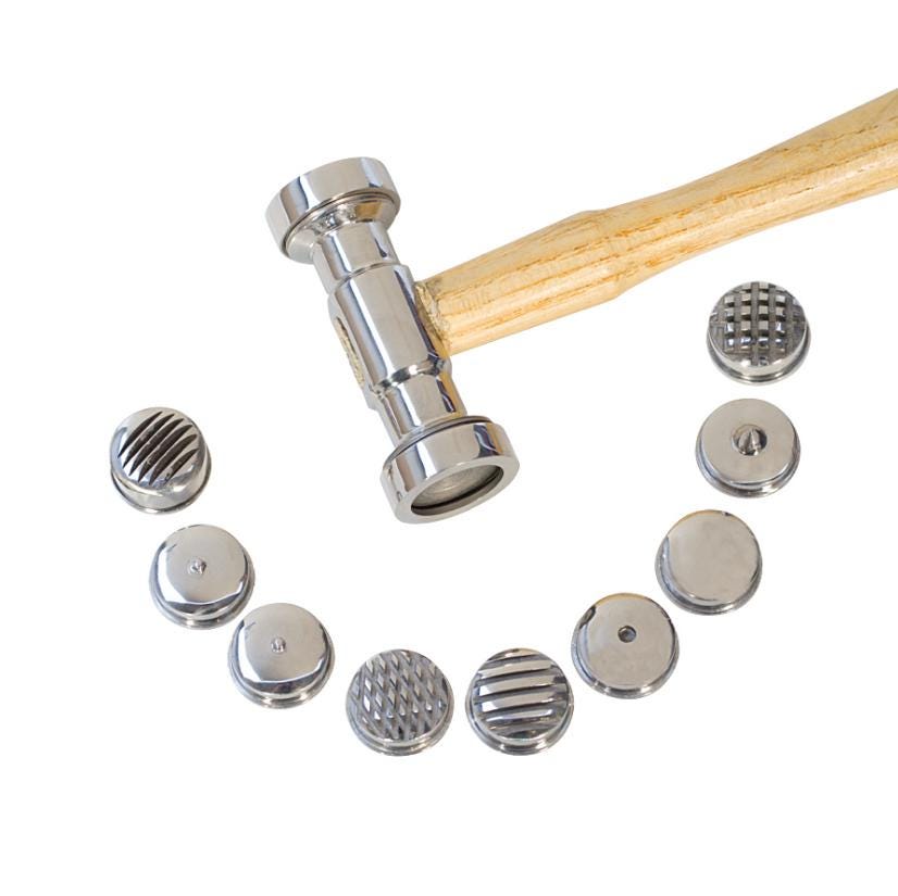 Texturing Hammer - 12 Interchangeable Texture Faces for Jewelry Making - 37-214 - Australia