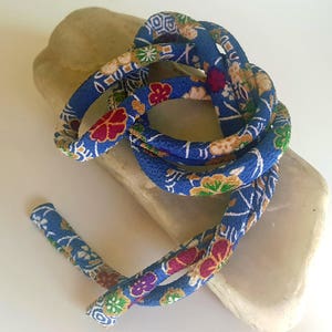 Japanische Chirimen Cording - Halskette oder Armband Cord Kimono Stoff 820B