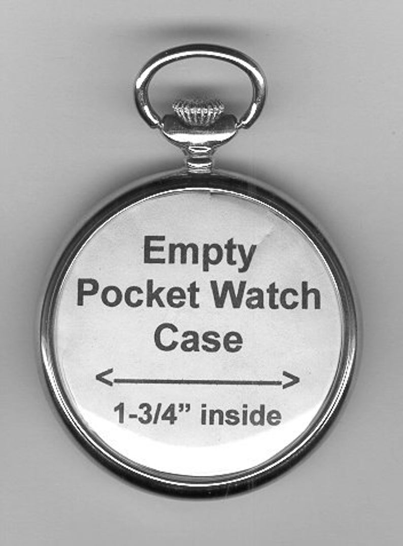Empty Pocket Watch Case Etsy