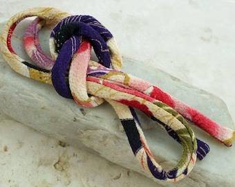 Japanese Chirimen Cording - Necklace or Bracelet Cord Kimono Fabric 814B