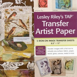 Carta per trasferimento artistico Carta per trasferimento immagini TAP di Lesley Riley