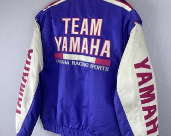 TEAM YAMAHA RACING Sports Vintage 90s Full Printed Japanese TEAM YAMAHA RACING Sports Vintage 90s Full Printed Japanese