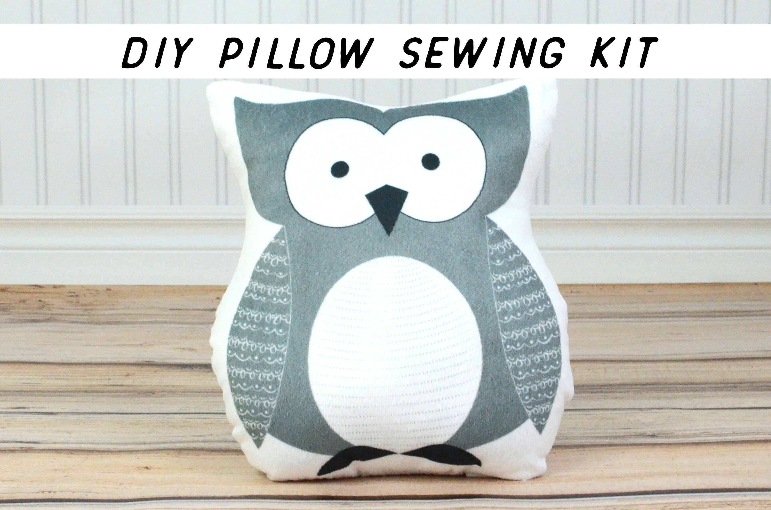 Make Your Own Owl Pillow DIY Sewing Kit. Beginner Sewing Etsy