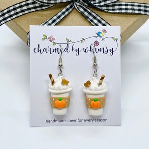 Pumpkin Spice Latte Earrings