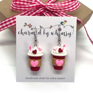 Love Valentines Latte Earrings