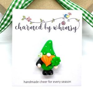 Ginger Shamrock Gnome Pin