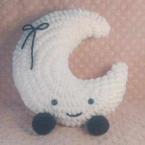 Crochet Cresent Moon Jellycat Soft Plushie Decor