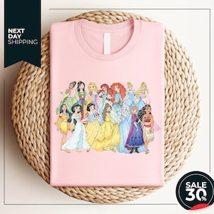 Retro Princess Shirt | Disney Princess Shirt | Princess Characters Shirt | Disney Girl Trip | Disneyland Shirt | Disney Tee | Disney Trip