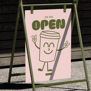 Kundenspezifische Gehwegschilder, A-Rahmen-Gehwegschilder im Freien, Sandwichbeschilderung, schwingende Beschilderung, Gehwegbeschilderung, Rahmenbeschilderung, Café-Außenschild