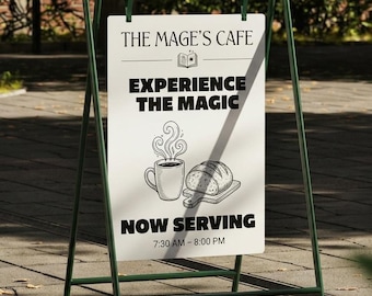 Custom Sidewalk Signs, A-Frame Outdoor Sidewalk Signs, Sandwich Signage, Swinging Signage, Sidewalk Signage, Frame Signage,Cafe Outdoor Sign