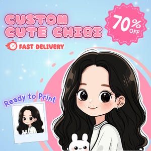 Custom Couple Chibi, Chibi Character, Chibi Commission, Chibi Anime, Chibi logo, Cute Chibi vtuber, Chibi emotes, Chibi Fanart, Mother's Day