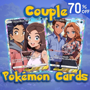Carte dresseur Pokémon, carte Pokémon personnalisée, cadeau personnalisé pour anniversaire, anniversaire de mariage, cadeau Pokémon, portrait d'animal de compagnie personnalisé, pochette Pokémon TGC
