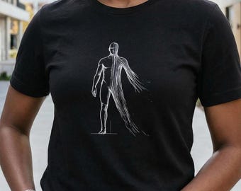 Camiseta Spaghettified / Fuerzas de marea de agujero negro / Regalo de astrofísica para físicos y fanáticos de la ciencia ficción / Camiseta de atracción gravitatoria