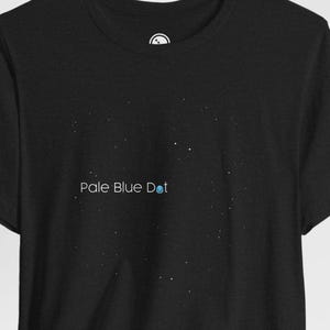 Pale Blue Dot Carl Sagan T-Shirt Black, Astronomy Lover Tee, Retro Space Shirt, Cosmic Science Gift