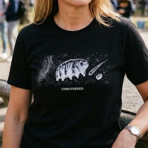 Tardigrade Shirt | Unbothered | Water Bear Tee | Biology Gift | Survival Science | Bella Canvas image 1