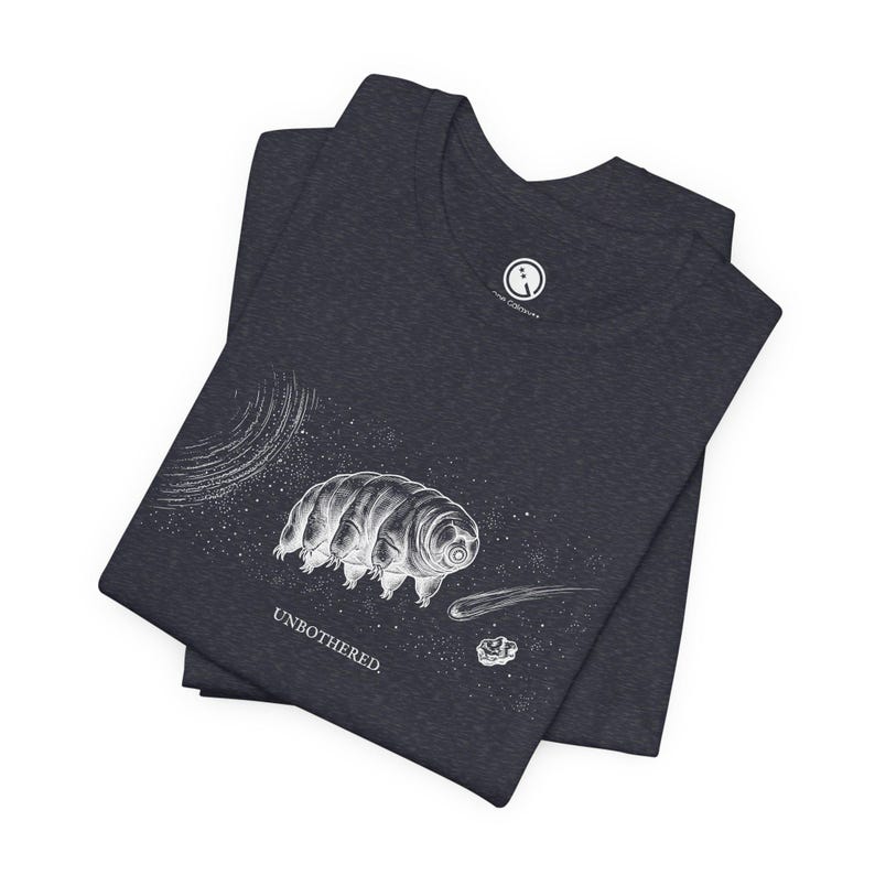 Tardigrade Shirt | Unbothered | Water Bear Tee | Biology Gift | Survival Science | Bella Canvas image 12