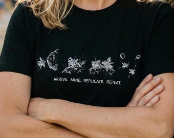 Camiseta de la sonda Von Neumann / Camiseta de la máquina autorreplicante / Regalo de la paradoja de Fermi / Regalo para aficionados a la ciencia espacial / Regalo para ingenieros