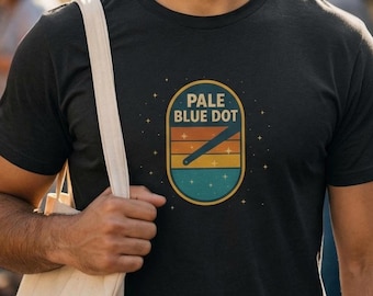 Pale Blue Dot Vintage, Space themed, Unisex T-shirt, NASA, Astronomy Gifts, Hubble, Space telescope, explorer, stargazer