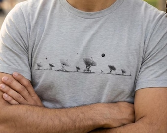 SETI, Very Large Array, Search for Life, Pluto Lives, Space themed, Lost, Moon shirt, Unisex T-shirt, NASA, Astronomy Gifts, explorer