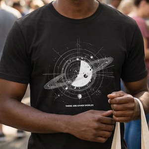 Hay otros mundos, temática espacial, camiseta unisex, NASA, regalos de astronomía, Hubble, telescopio espacial, explorador, astrónomo