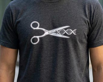 Camiseta de tijeras CRISPR / Camiseta de edición genética / Regalo de biología molecular / Regalo para amantes de la genética / Regalo para biólogos / Camiseta de ciencia