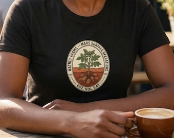 Camiseta de Watney Farms / Regalo para fans de Marte / Camiseta de agricultura en Marte / Mark Watney / Amante de los libros de ciencia ficción / Humor espacial