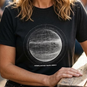 Interplanetary Travel Agency | Carl Sagan Inspired, Minimalist Space, Unisex Space Shirt, Science Enthusiast Gift, Astronomy, Ultra Soft
