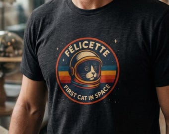 Felicette, Space themed, Lost, Moon shirt, Unisex T-shirt, NASA, Astronomy Gifts, Hubble, Space telescope, explorer, stargazer